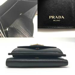 Prada Wallet Vitello Move Leather 1MH021 PRADA Black