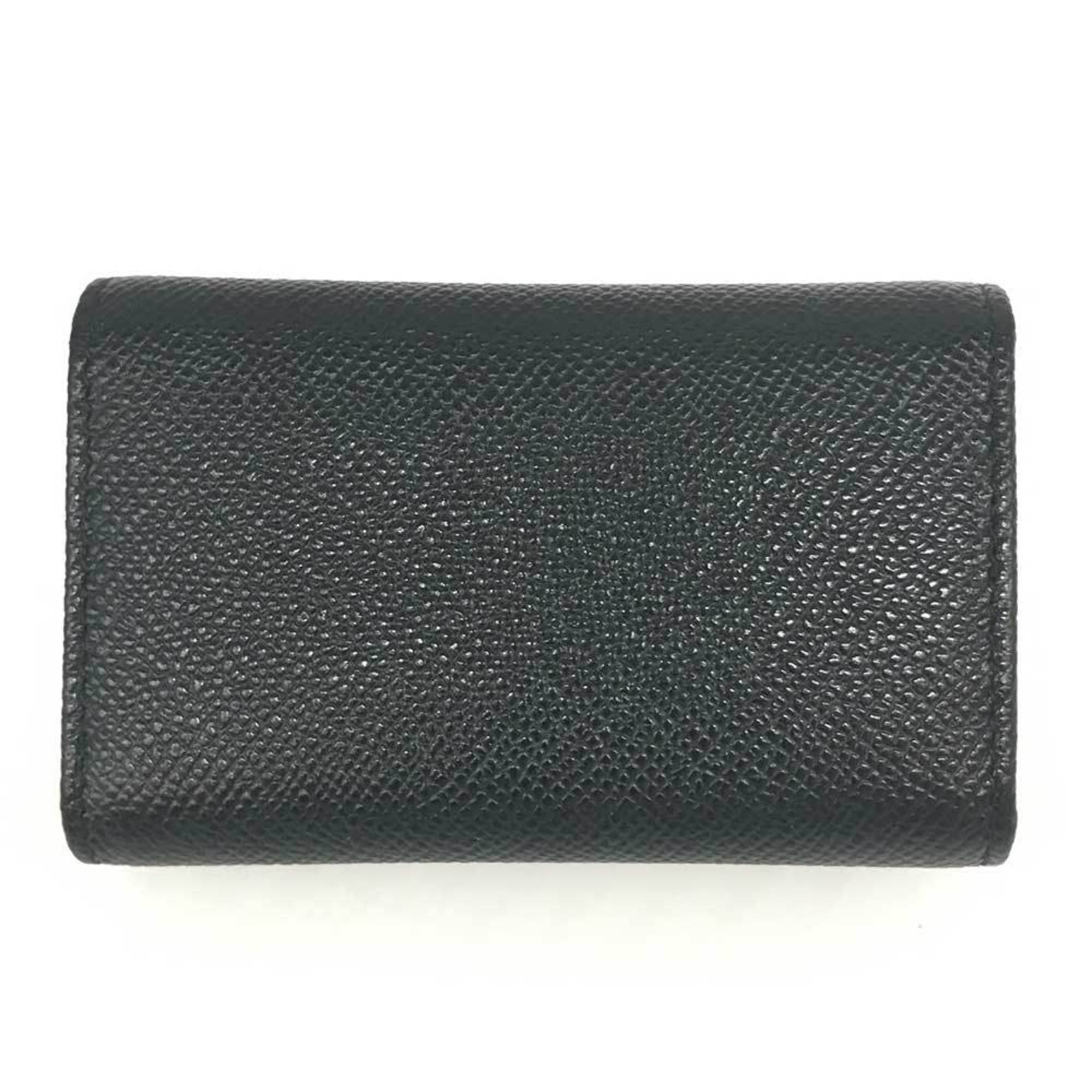 BVLGARI Key Case MAN Grained Calf Black 282234