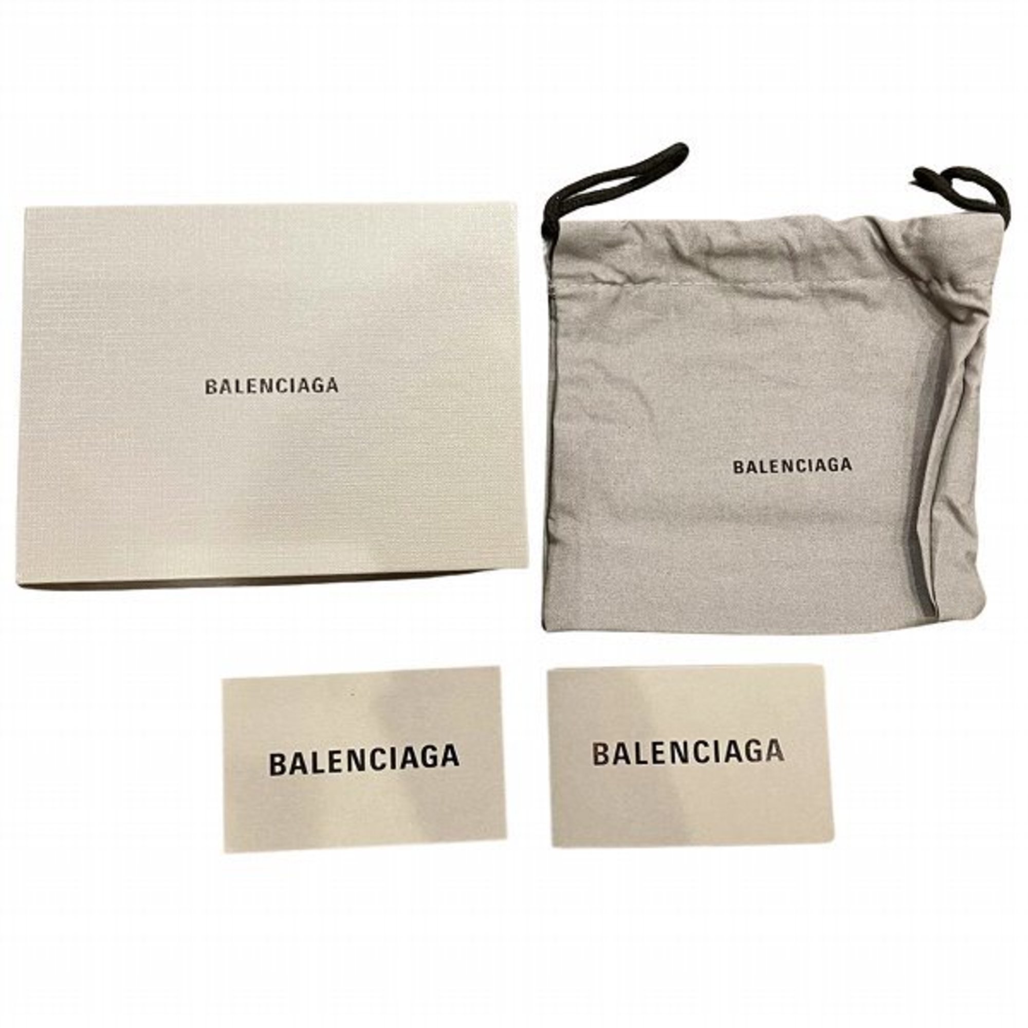 Balenciaga Leather Punching Cash Long Wallet Wallet/Coin Case Men's Women's