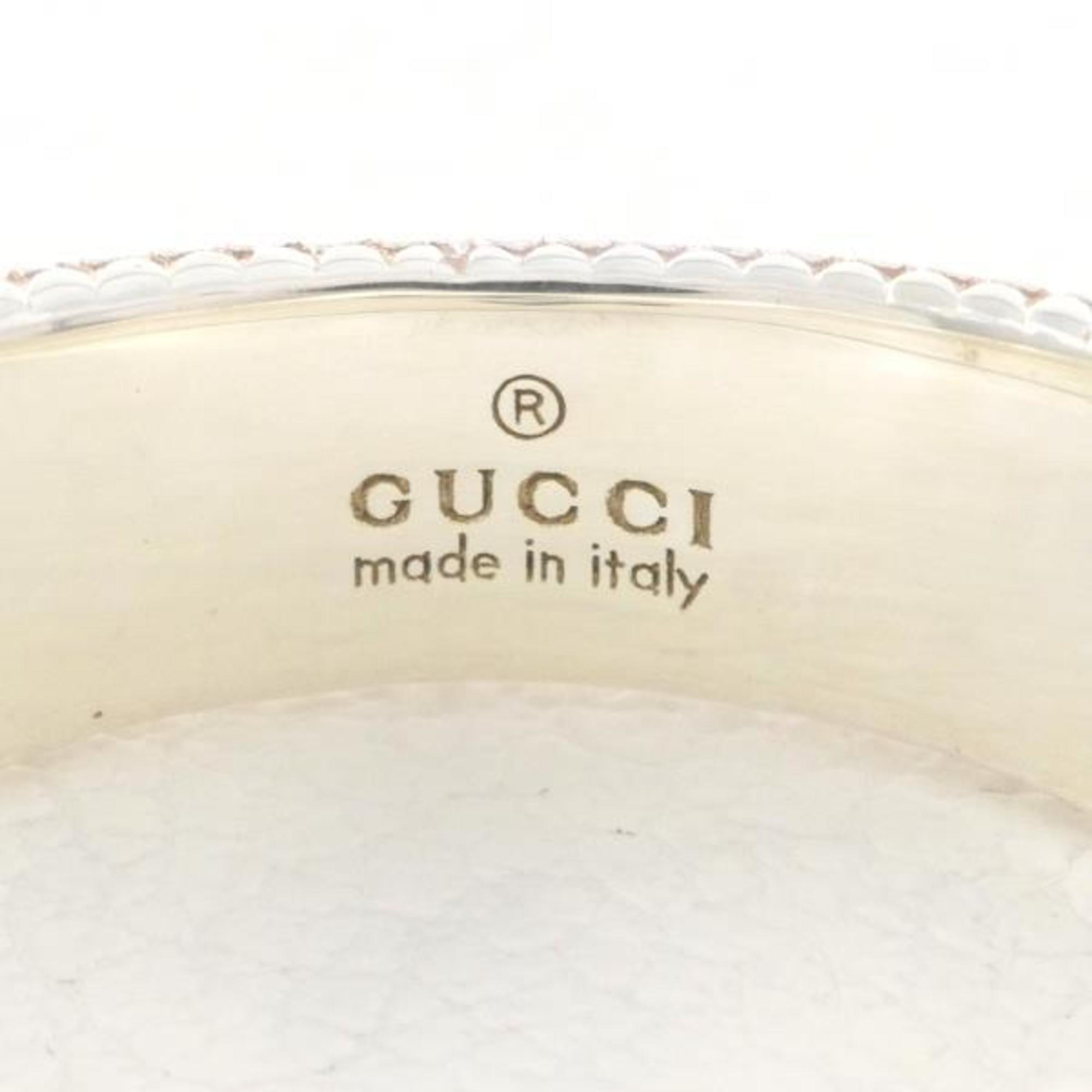 Gucci Interlocking G Silver Ring Total weight approx. 8.4g