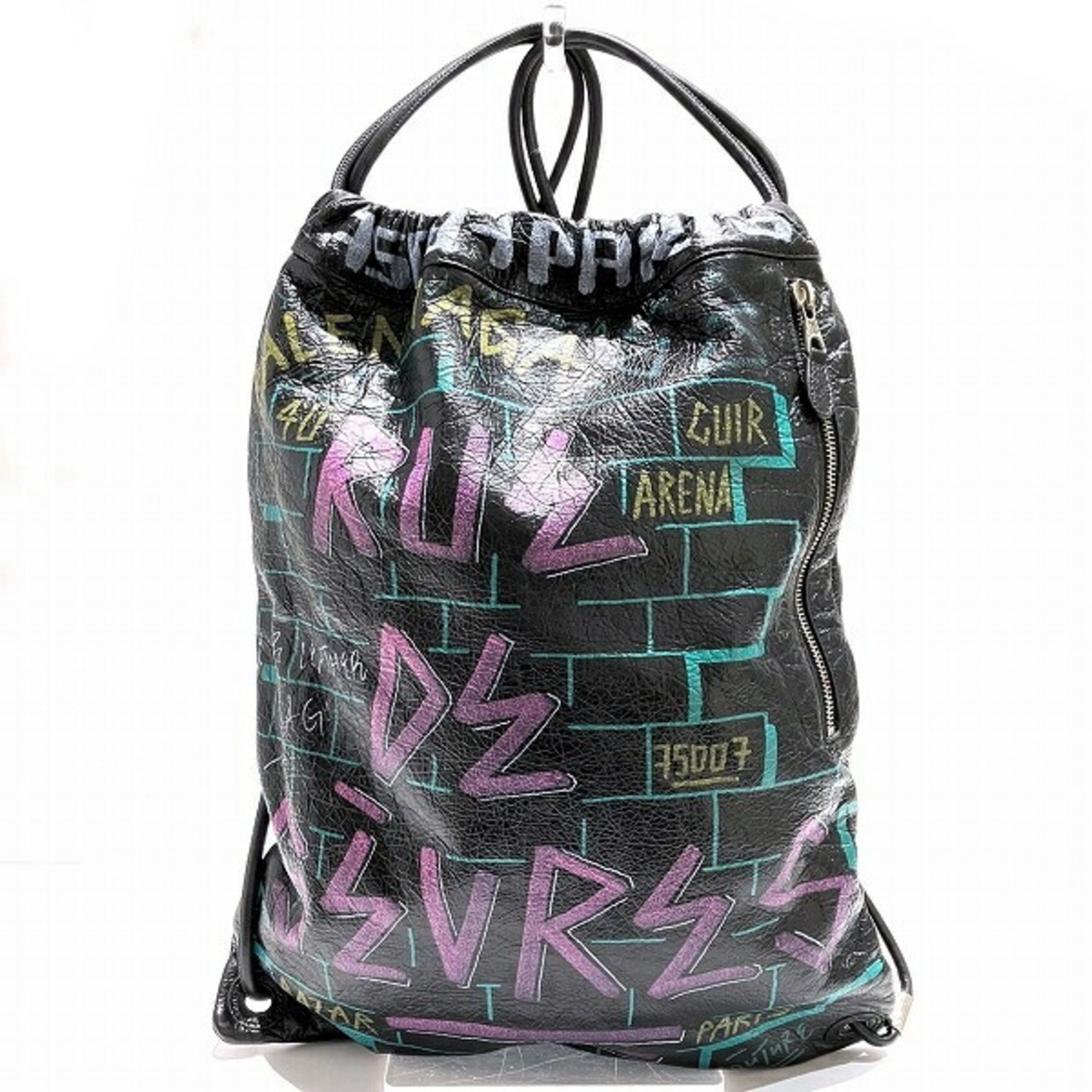 Balenciaga GRAFFITI BAZAR 581779 1060 Knapsack Bag Backpack Men's