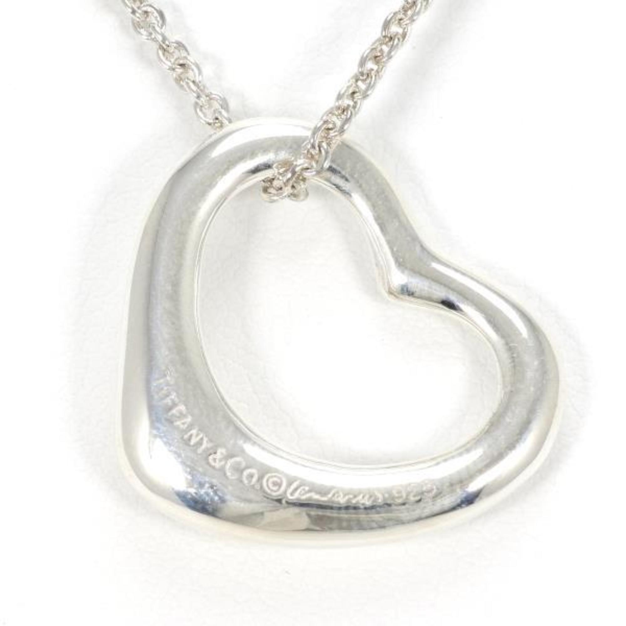 Tiffany Heart Silver Necklace Total weight approx. 6.9g 41cm