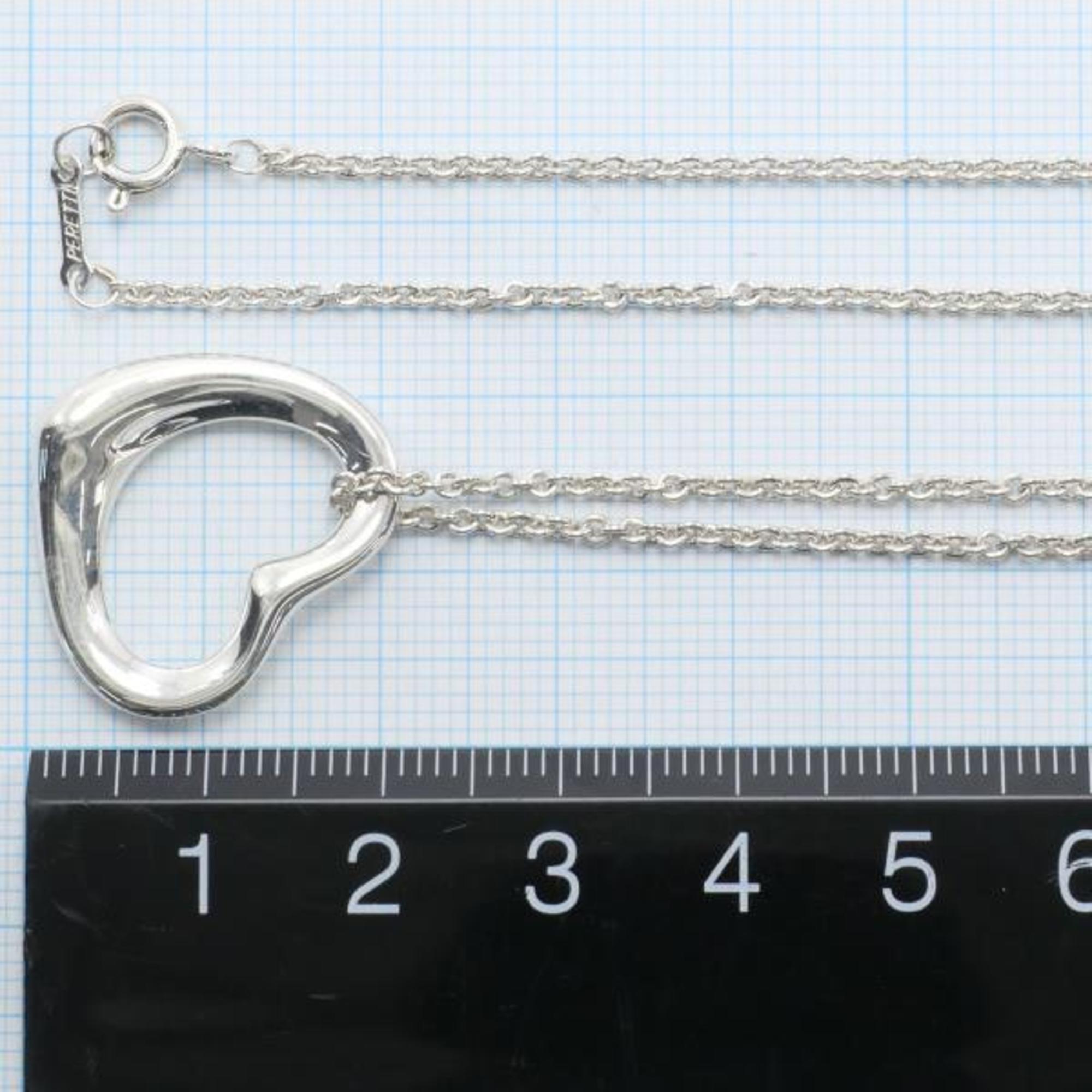 Tiffany Heart Silver Necklace Total weight approx. 6.9g 41cm