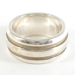 Tiffany Double Line Silver Ring Total weight approx. 9.5g