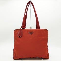 Prada Tote Bag Handbag Red Nylon Women's Triangle PRADA