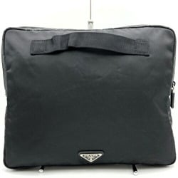 Prada clutch bag, second black nylon, women's triangle PRADA