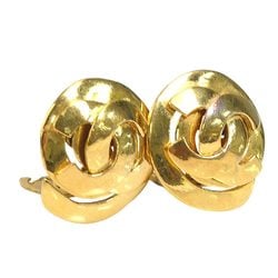 CHANEL Coco Mark Metal Gold Earrings for Women e58616a