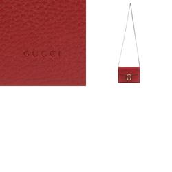 GUCCI Wallet Chain Dionysos Leather Dark Red Women's 401231 e58606a