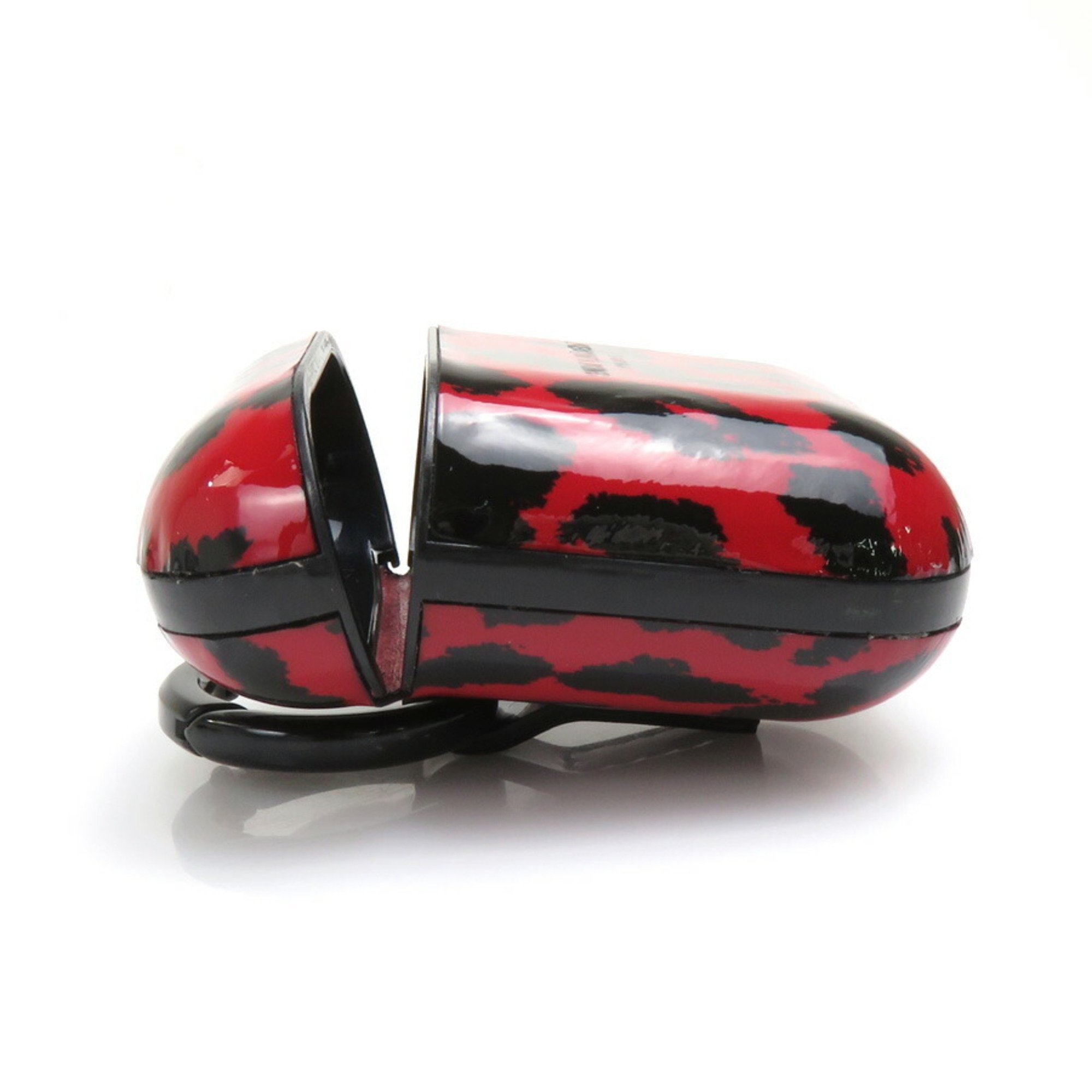 Saint Laurent SAINT LAURENT AirPods Case Leopard Plastic Red/Black Unisex e58620a