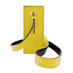 FENDI Shoulder Bag Box Leather Yellow Gold Men's z0816