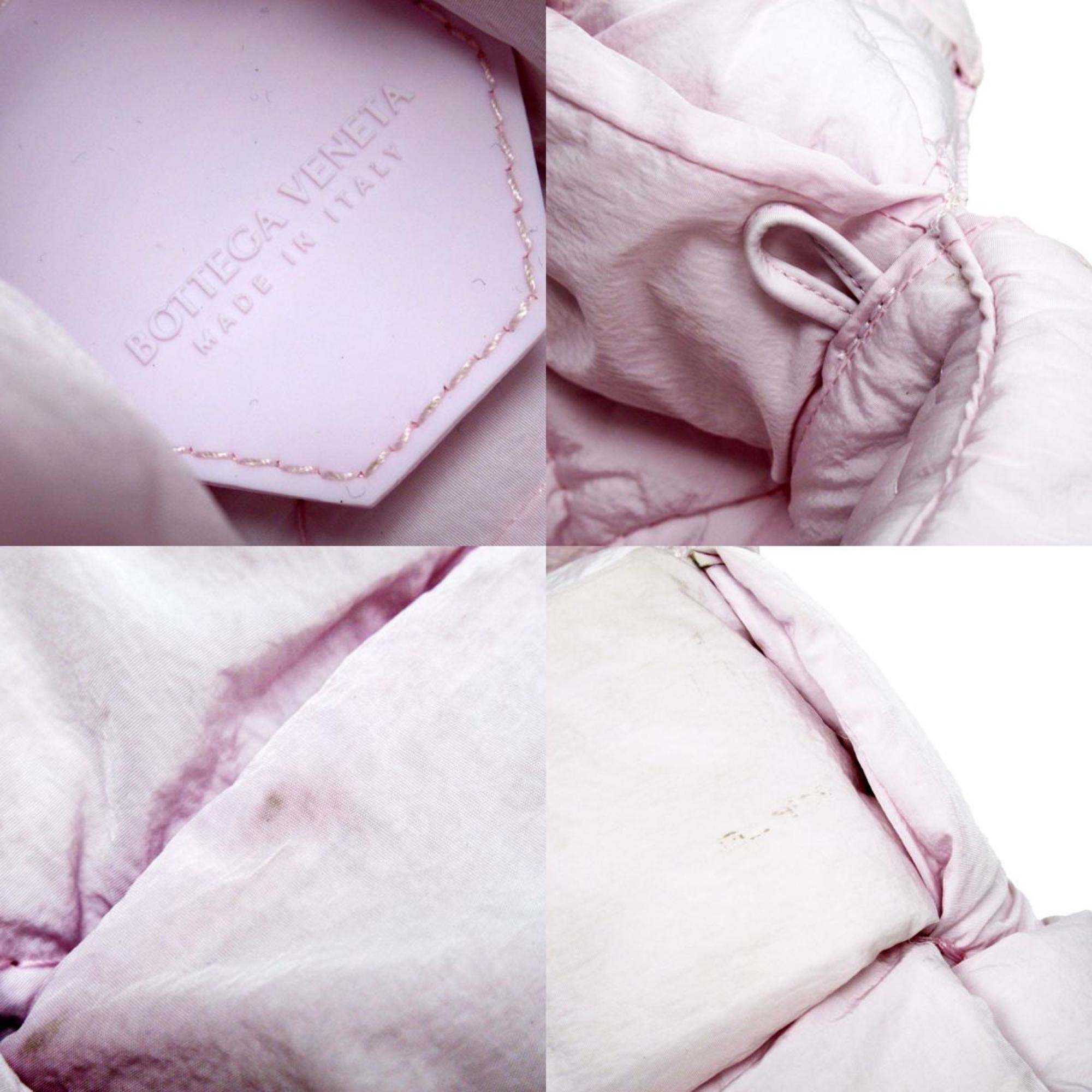 BOTTEGA VENETA shoulder bag padded cassette nylon light pink women's w0242g