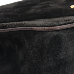 Chanel V-stitch shoulder bag velour black ladies CHANEL chain