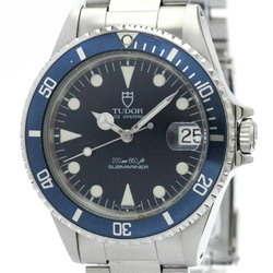 Polished TUDOR Rolex Prince Oyster Date Submariner Steel Watch 75090 BF571253