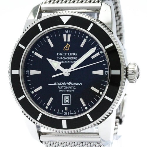Polished BREITLING Super Ocean Heritage 46 Steel Automatic Watch A17320 BF571262