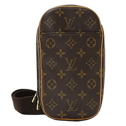 Louis Vuitton LOUIS VUITTON Bag Monogram Women's Men's Shoulder Body Pochette Ganju M51780 Brown Compact