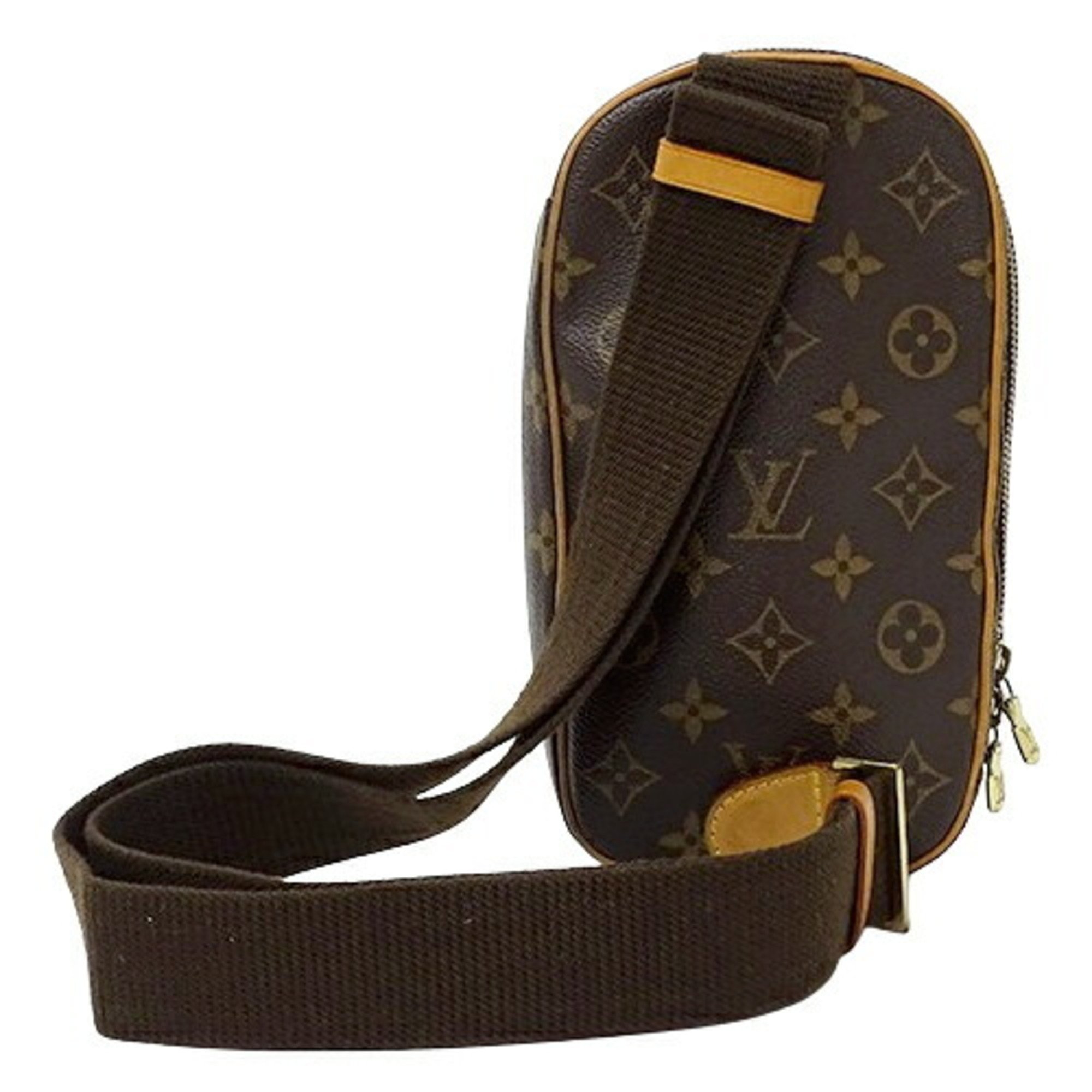 Louis Vuitton LOUIS VUITTON Bag Monogram Women's Men's Shoulder Body Pochette Ganju M51780 Brown Compact