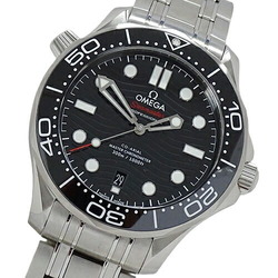 OMEGA Seamaster Diver 210.30.42.20.01.001 Watch Men's 300m Date Coaxial Automatic AT Stainless Steel SS Silver Black Polished