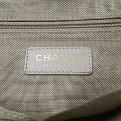 CHANEL Bag Deauville Women's Tote Handbag Shoulder 2way Canvas Black Chain