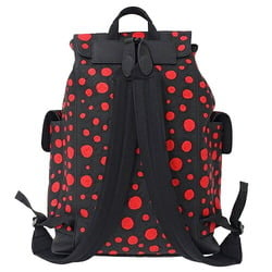 Louis Vuitton LOUIS VUITTON Bag LV YK Women's Men's Backpack Christopher MM Taurillon Monogram Leather Black Red M21978 Yayoi Kusama Collaboration 2023