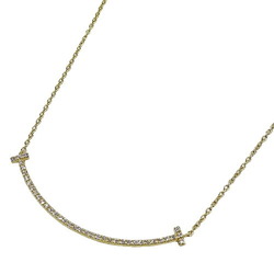 Tiffany & Co. Necklace for women, 750YG, diamond, T Smile, small, yellow gold, 63058777