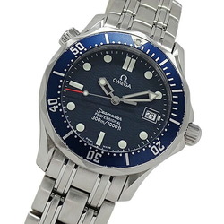 OMEGA Seamaster 2561.80 Watch Boys Professional 300m Date Quartz Stainless Steel SS Silver Blue Polished