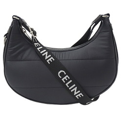 CELINE Women's Shoulder Bag Nylon AVA Black