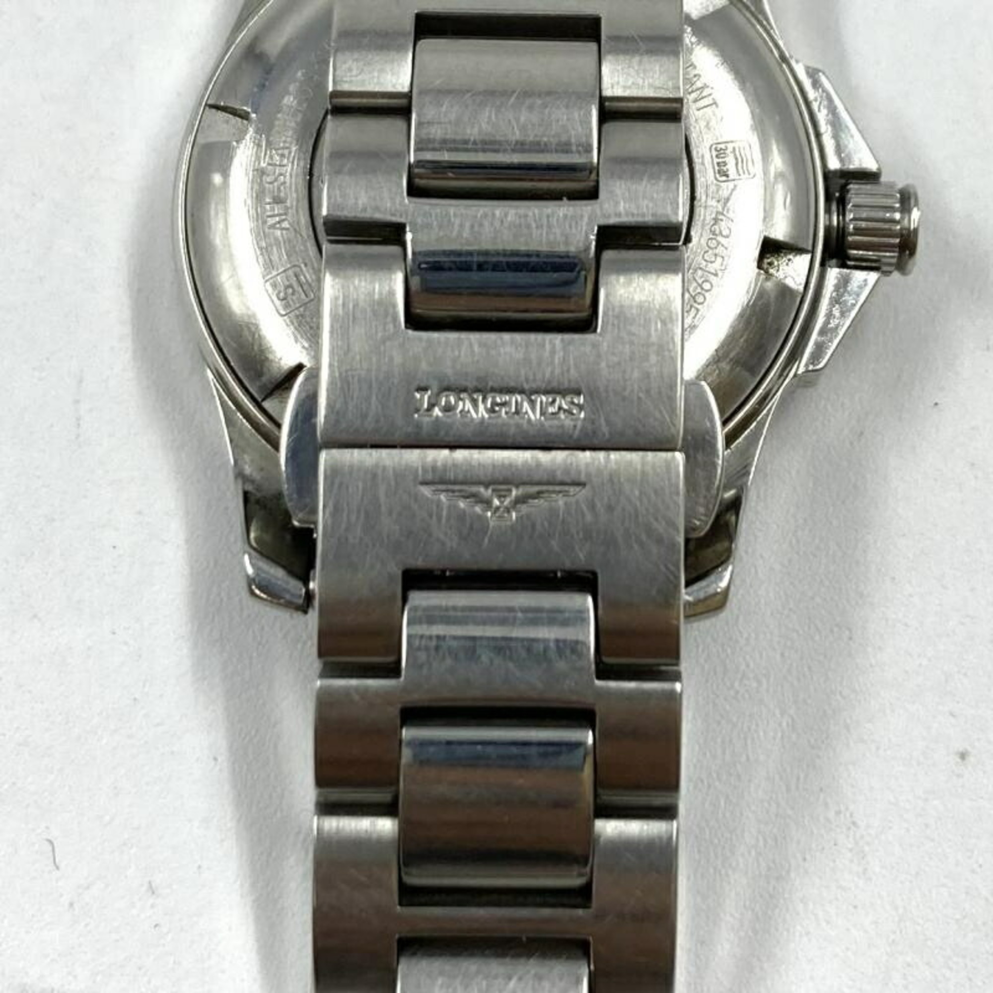 LONGINES CONQUEST L3.276.4 Wristwatch Automatic Longines Silver x Black