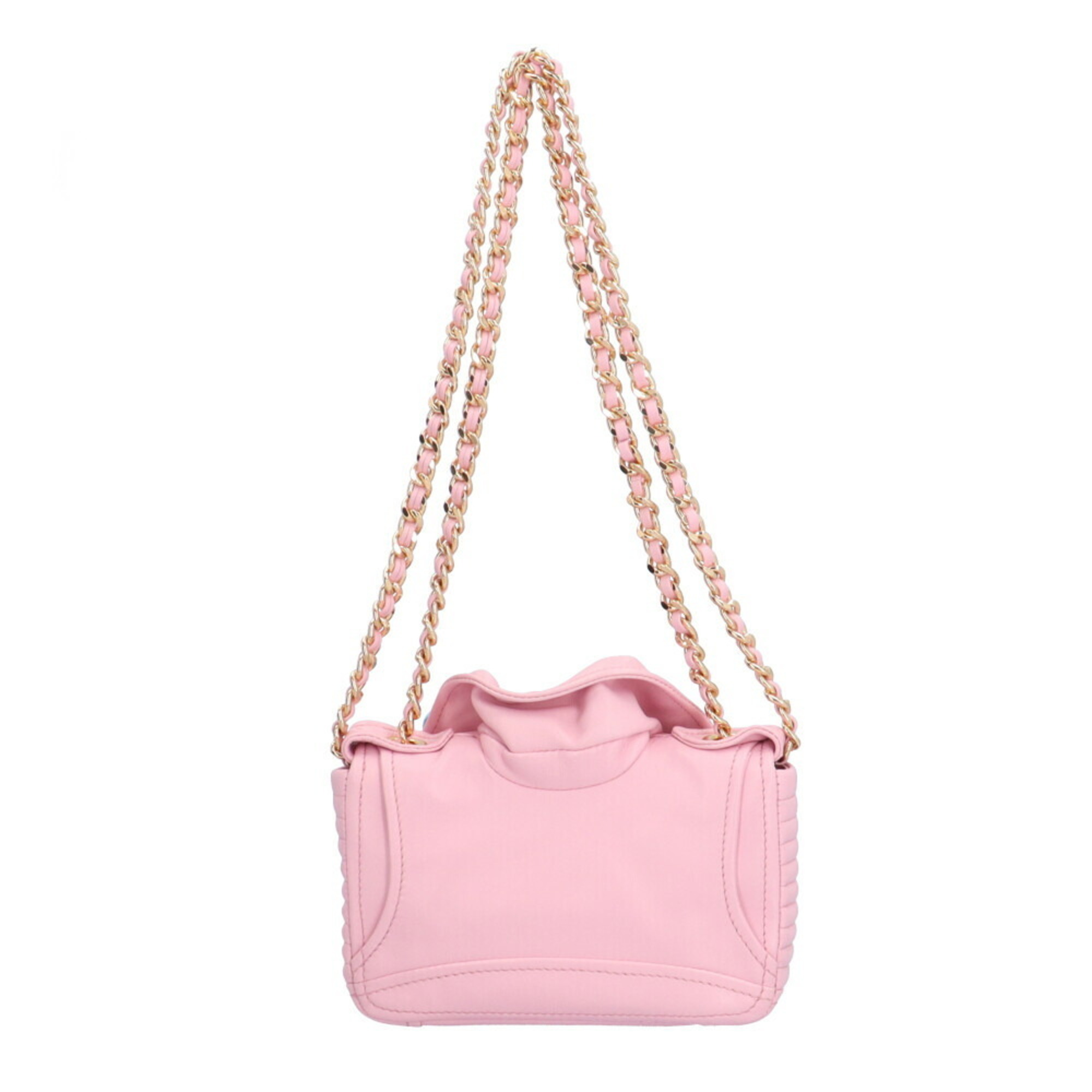 Moschino Biker Shoulder Bag Leather Pink Women MOSCHINO