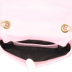 Moschino Biker Shoulder Bag Leather Pink Women MOSCHINO