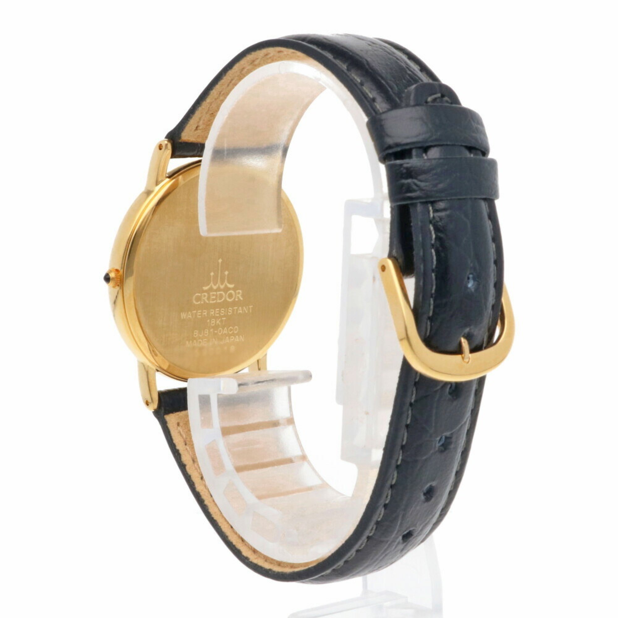 CREDOR SEIKO Wristwatch 18K Gold 8J81-0AC0 Quartz Men's