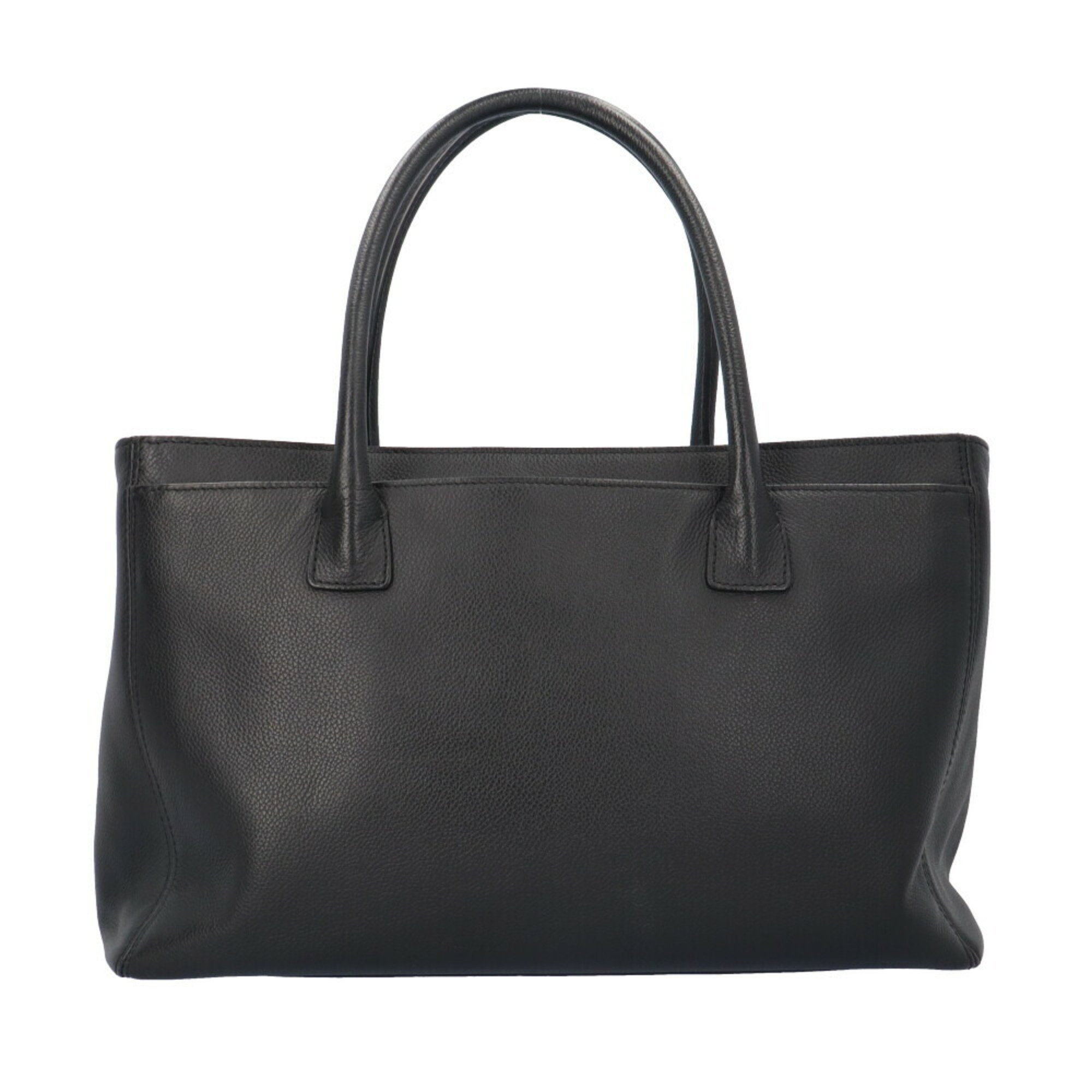 Chanel Executive Tote Shoulder Bag Leather Black Women's CHANEL