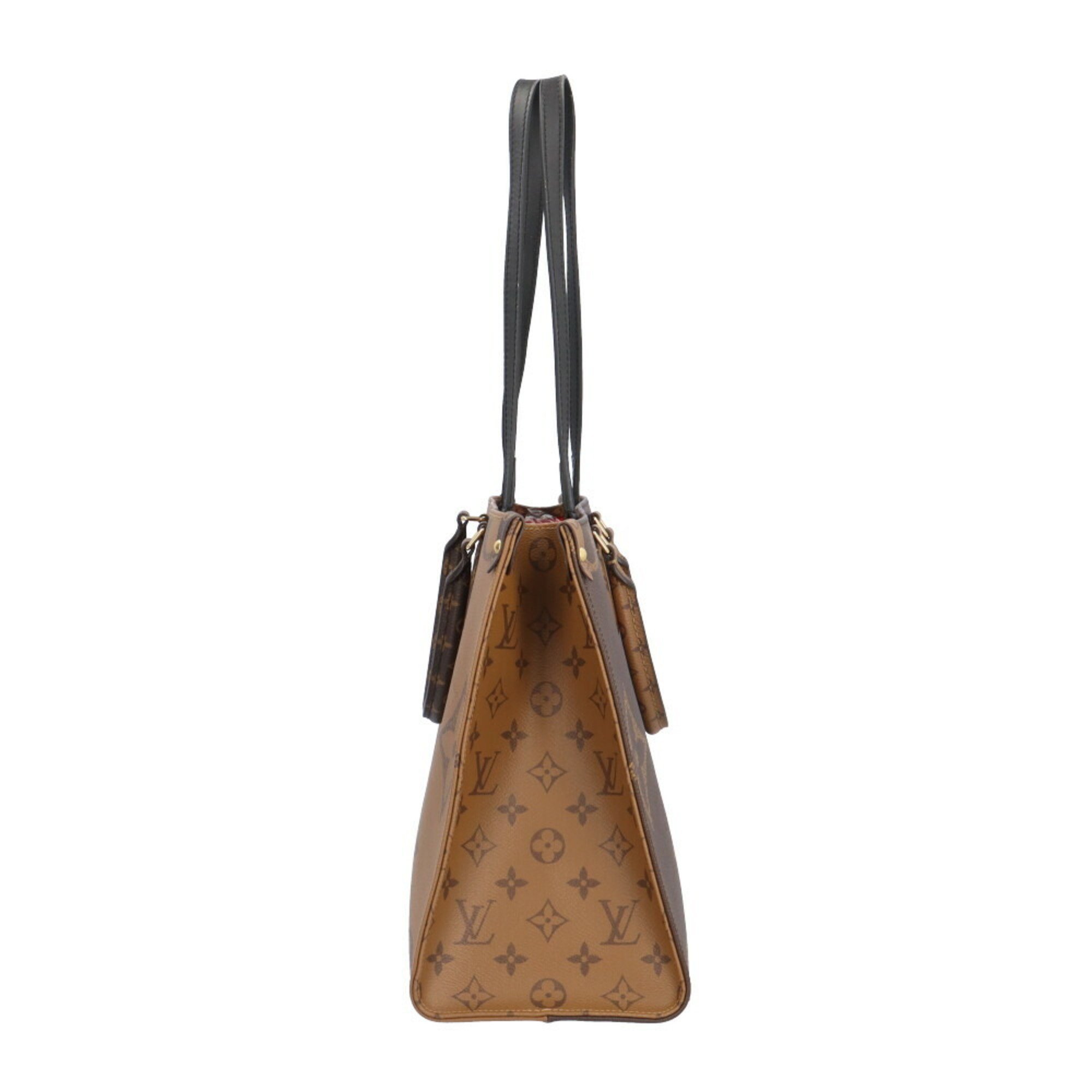 Louis Vuitton On the Go MM Monogram Giant Shoulder Bag Reverse M45321 Brown Unisex LOUIS VUITTON