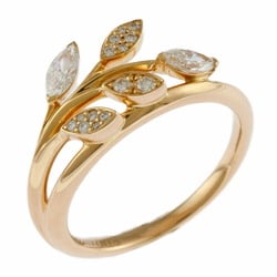 Tiffany Victoria Vine Ring, size 8, 18k gold, diamond, ladies, TIFFANY&Co.
