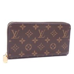 Louis Vuitton Round Long Wallet Monogram Zippy Women's M42616 Brown A211627