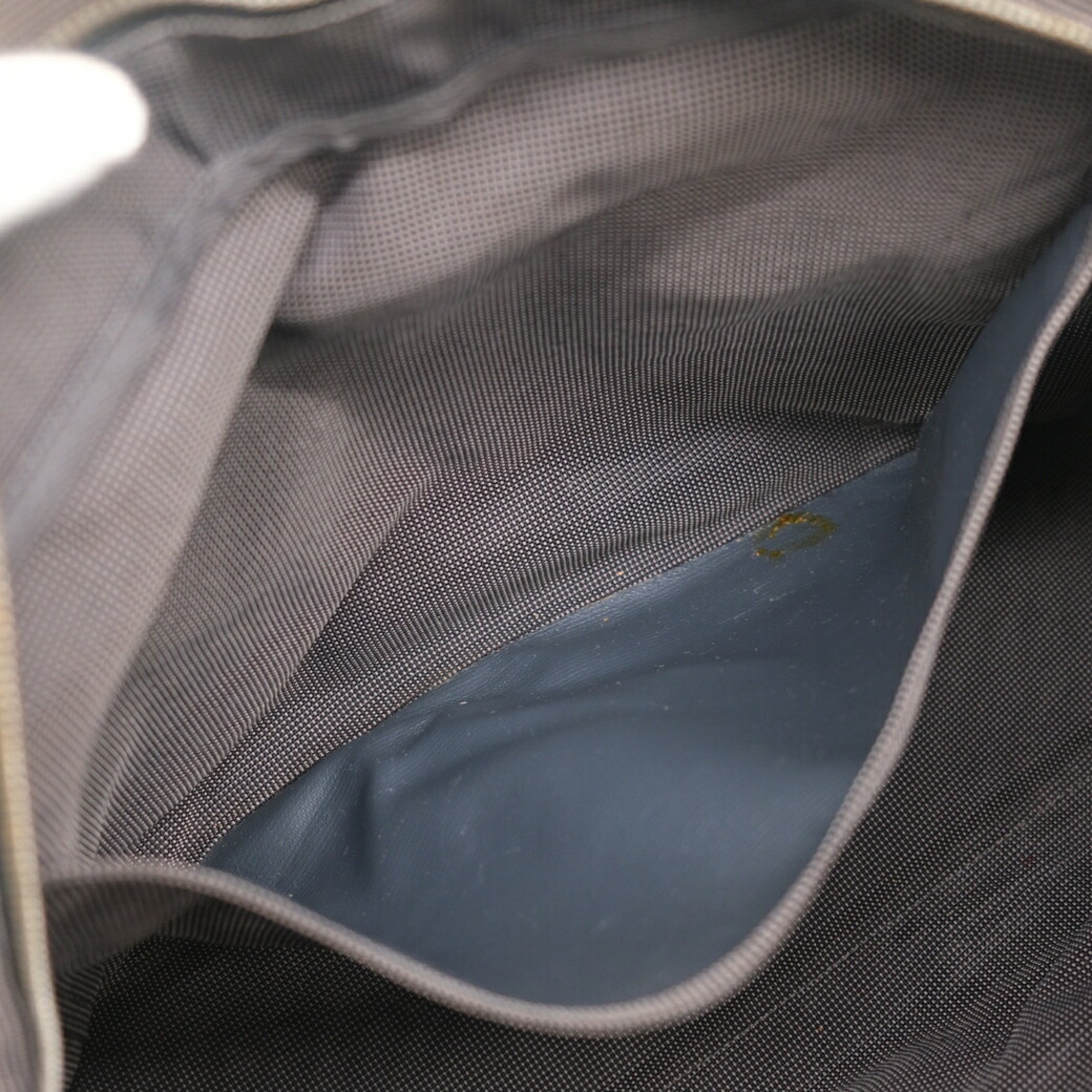 HERMES Hermes Air Line Tote Bag MM Handbag Grey Nylon Canvas