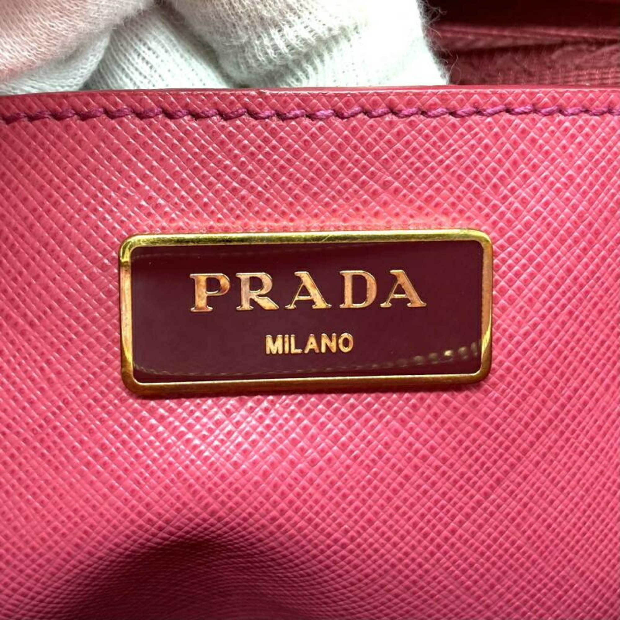PRADA Saffiano Lux handbag BL0837 Prada pink SAFFIANO LUX