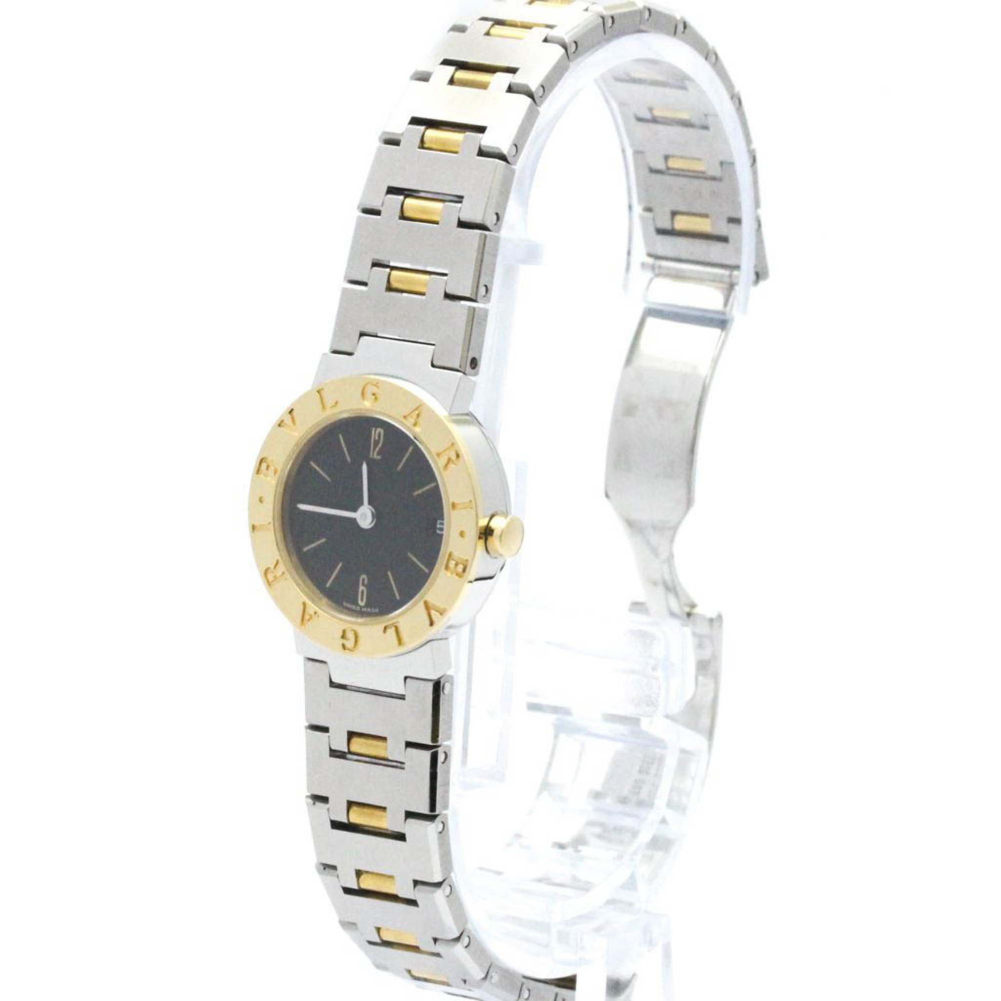 Polished BVLGARI BVLGARI-BVLGARI 18K Gold Steel Ladies Watch BB23SGD BF571675