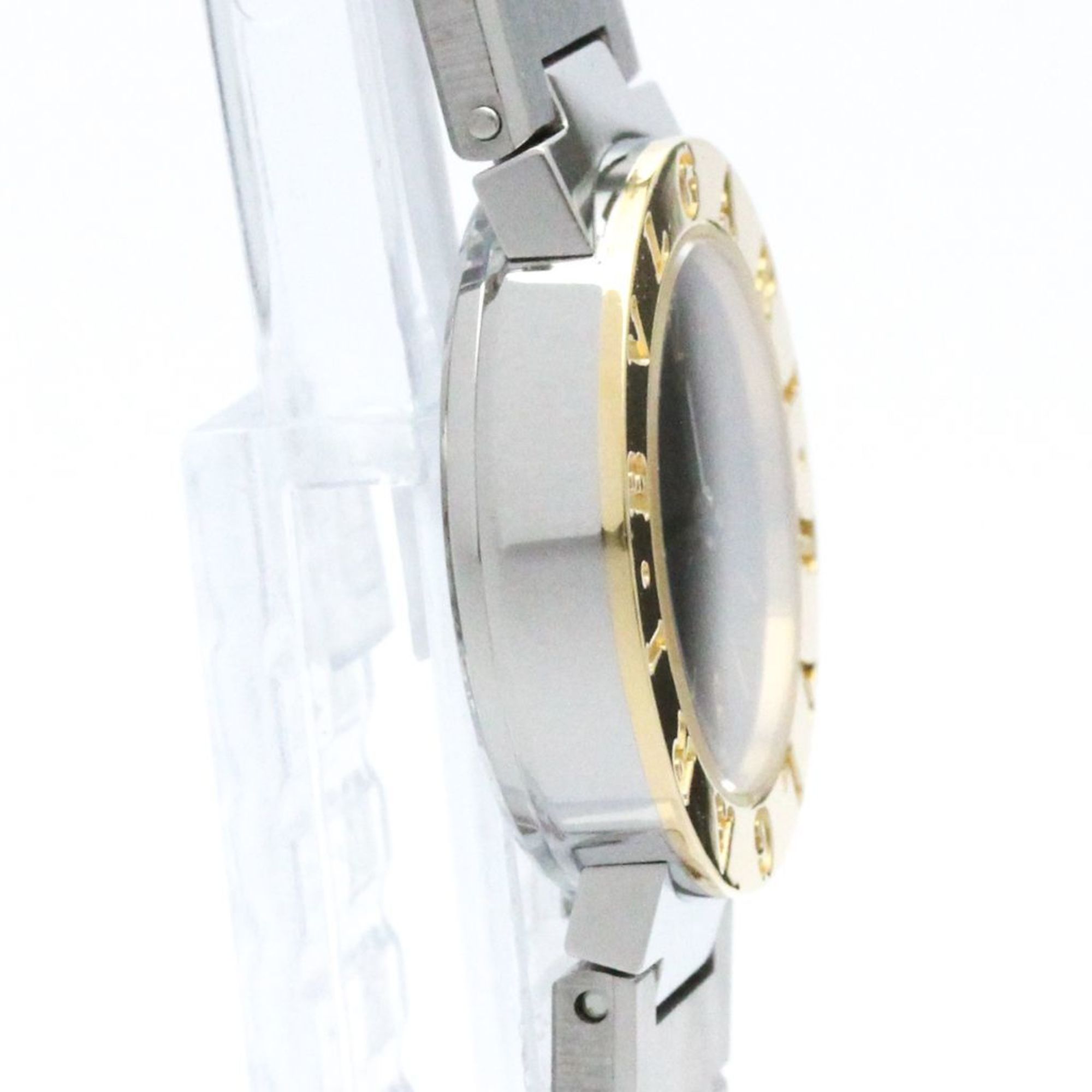 Polished BVLGARI BVLGARI-BVLGARI 18K Gold Steel Ladies Watch BB23SGD BF571675