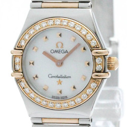 OMEGA Constellation Diamond MOP 18K Pink Gold Steel Watch 1368.71 BF571659