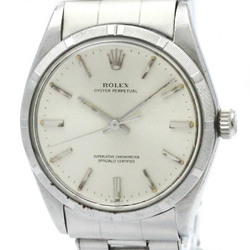 Polished ROLEX Oyster Perpetual Date 1003 Steel Automatic Mens Watch BF571198