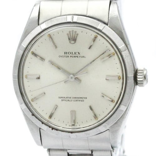 Polished ROLEX Oyster Perpetual Date 15210 Steel Automatic Mens Watch BF571198