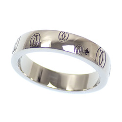 Cartier Happy Birthday Ring for Women, K18WG, Size 9, #49, 5.1g, 18K White Gold, 750, B4050949, A211232