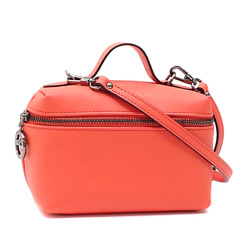 Longchamp Women's Handbag Orange Leather 10187 987 Shoulder A211953