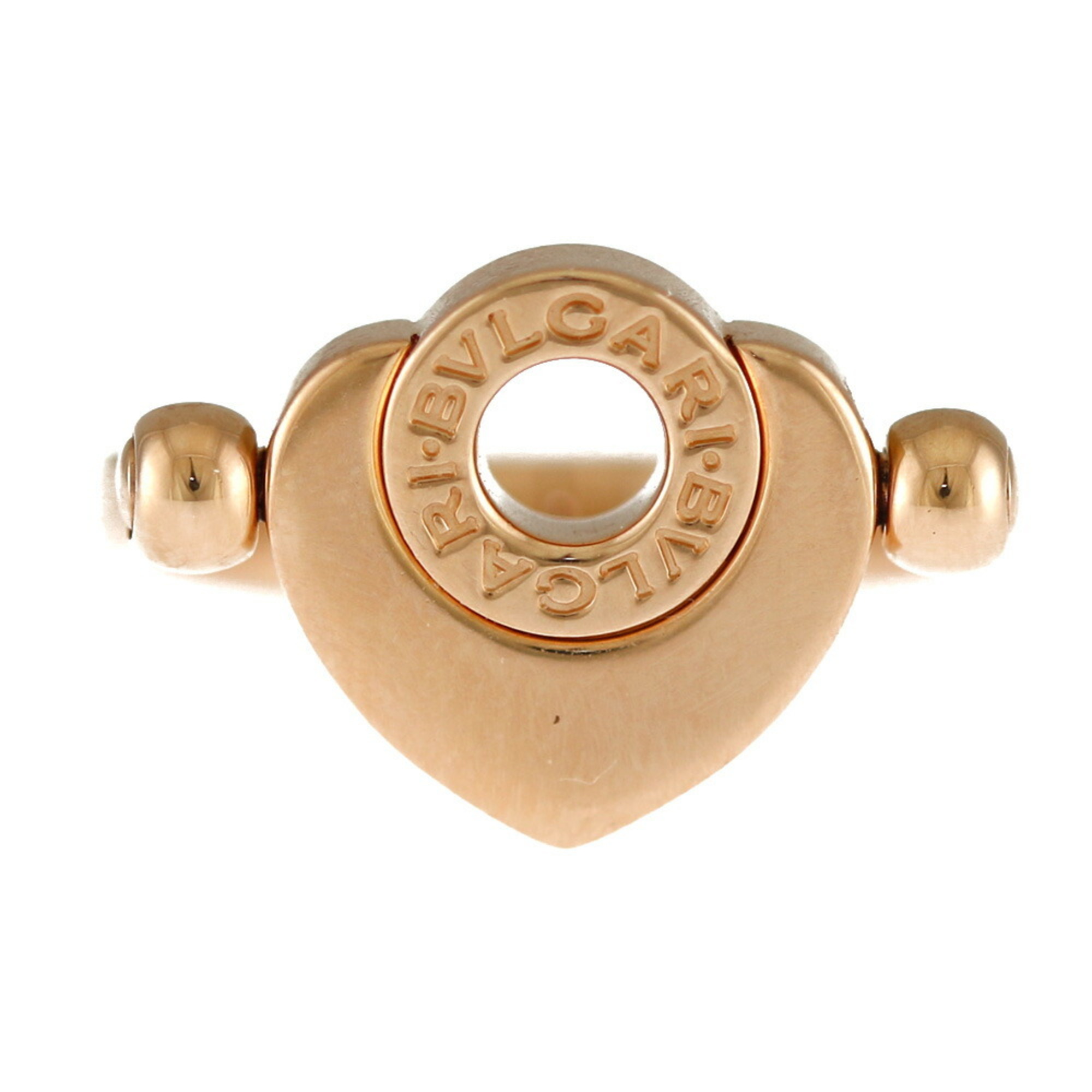 BVLGARI Cuore Lip Ring, Size 6, 18K Gold, Shell, Women's, BVLGARI, Heart