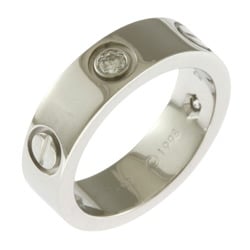 Cartier Love Half Diamond Ring, Size 10, 18K, Diamond, Women's, CARTIER
