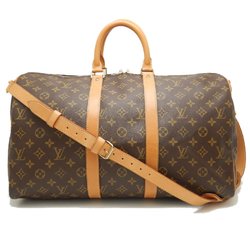 LOUIS VUITTON Louis Vuitton Monogram Keepall Bandouliere 45 M41418 Boston Bag Brown 251676