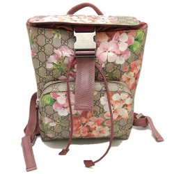 GUCCI 410544 Backpack GG Blooms Pink Beige 251686