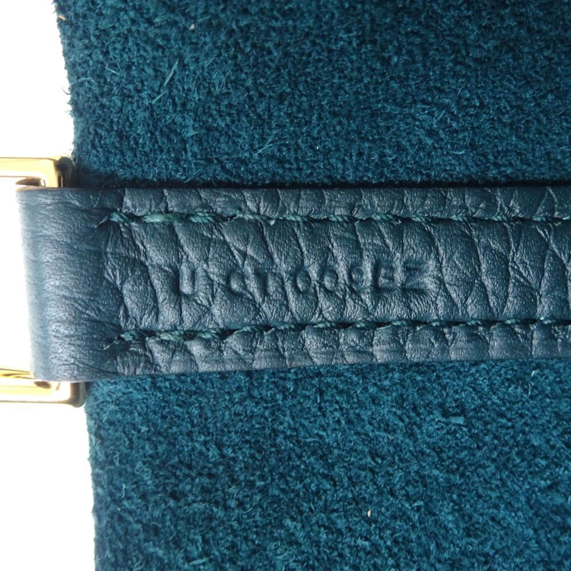 HERMES Picotin Lock PM Handbag U Engraved 2022 Taurillon Clemence Vert Cypress 351184