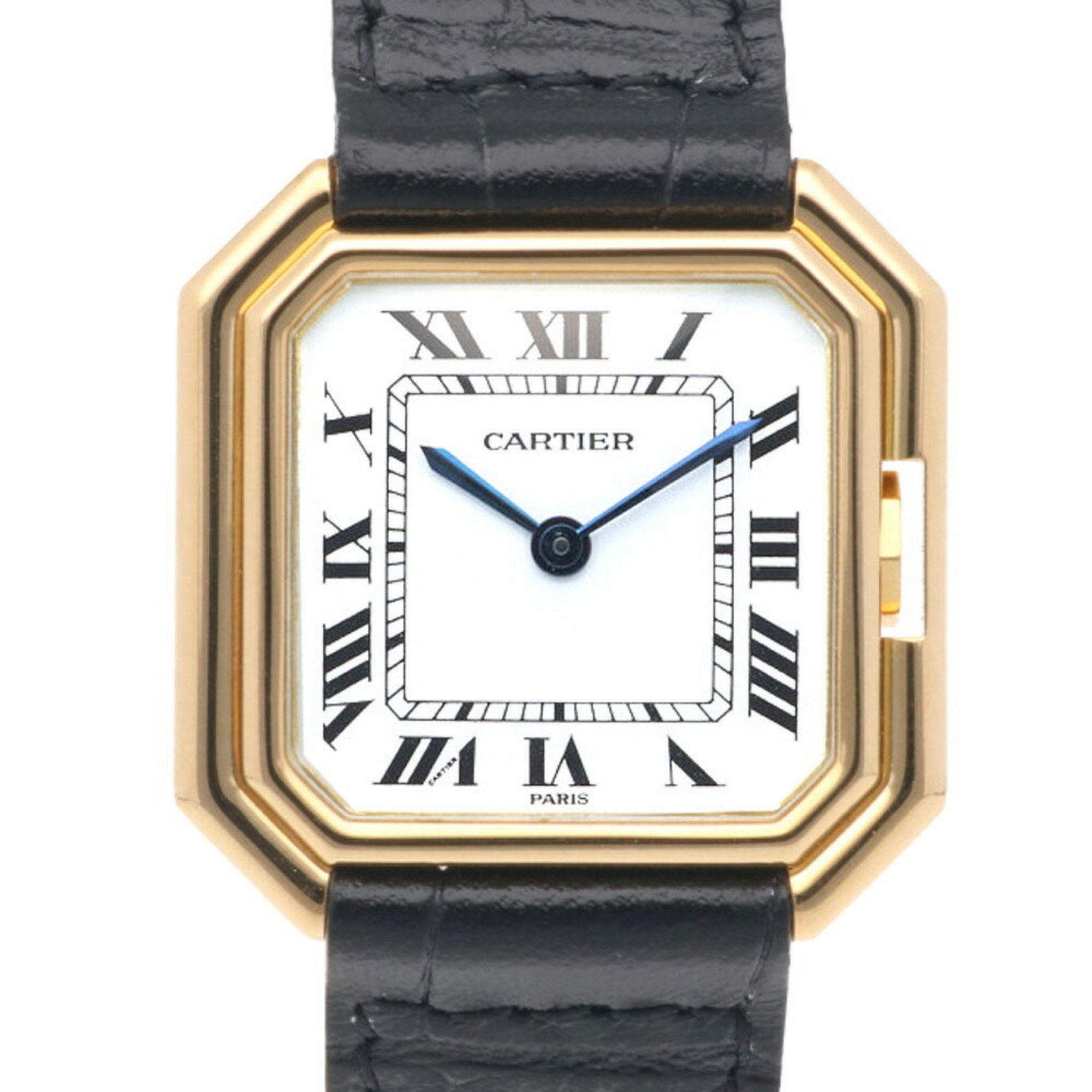 Cartier Santur SM Watch 18K Hand-wound Ladies CARTIER Overhauled