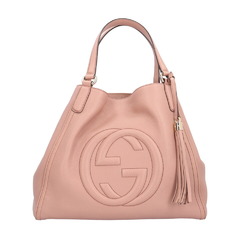 Gucci Interlocking G Soho Tote Bag Leather 282309 498879 Pink Women's GUCCI